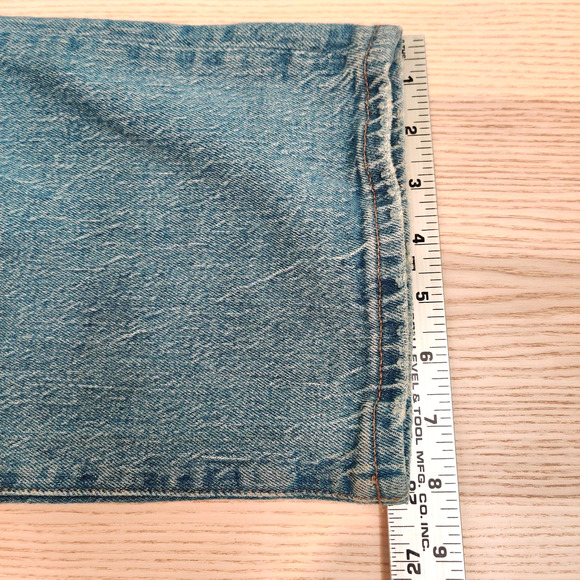 Lot of 2 Madewell Womens Jeans Size 33 Perfect Wide Leg Crop & Midrise Straight - Picture 15 of 16